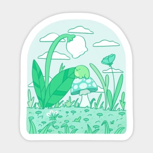 Frog in the garden Sticker